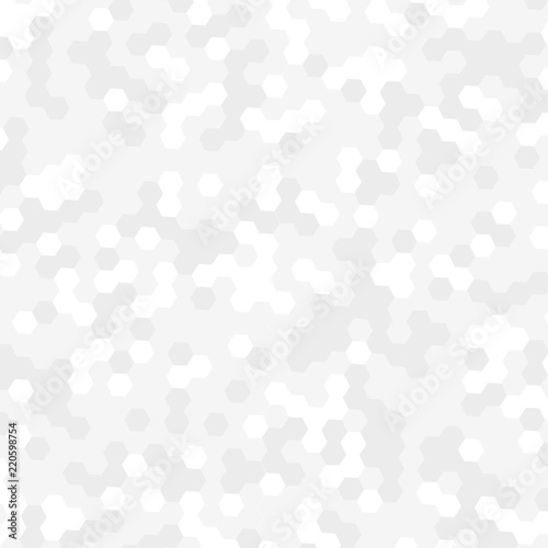 Grey and white geometric greeting card, banner, pattern. Vector luxury holographic metal background
