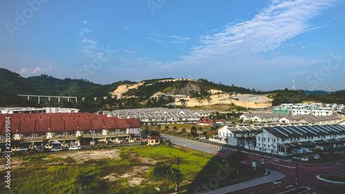 Scenery shot of residential area in Puncak Saujana, Kajang, Selangor 