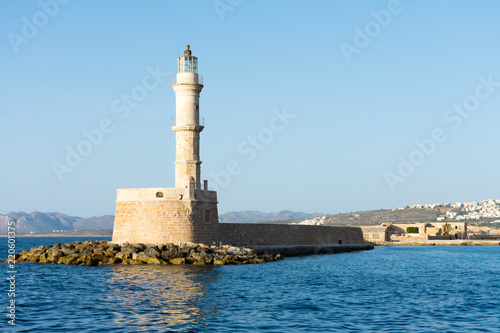 Lighthouse in the port of Chania in Crete © KVN1777