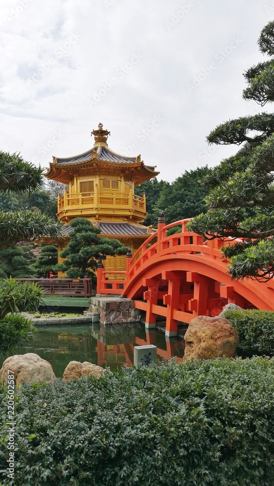 Fototapeta premium Chi Lin Nunnery, Nan Lian Garden, Hong Kong