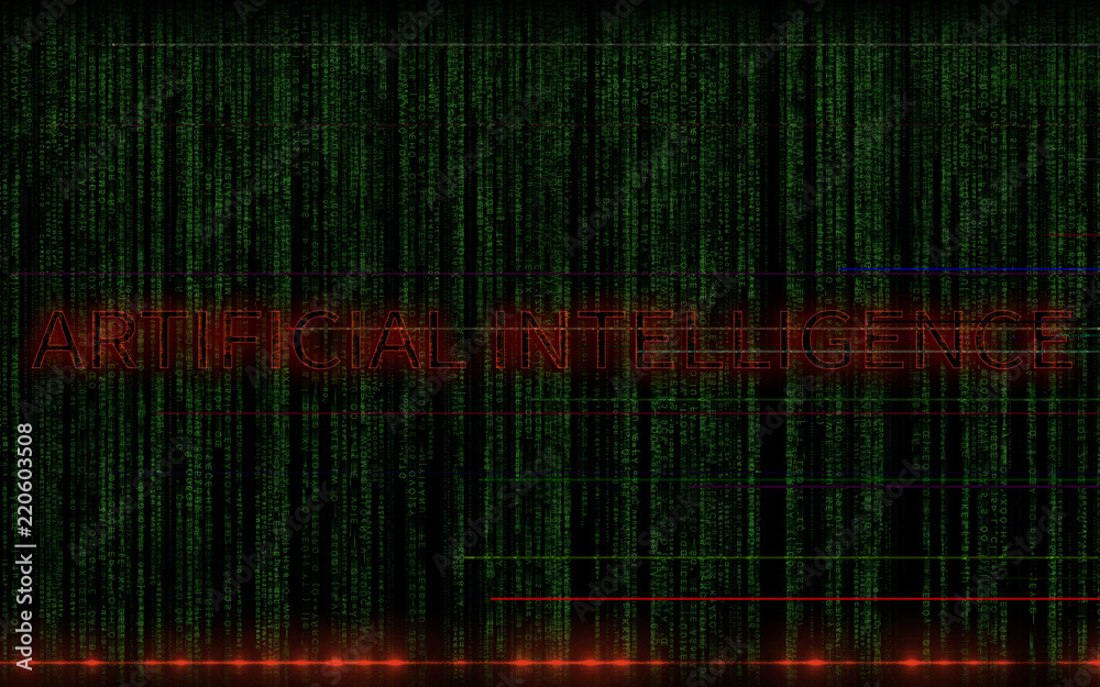 Obraz premium Artificial intelligence. Technology, artificial intelligence and innovation concept.&nbsp;Abstract digital backdrop.&nbsp;