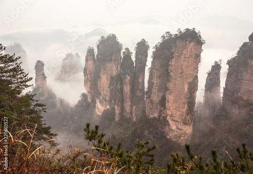 Zhangjiajie mountains.