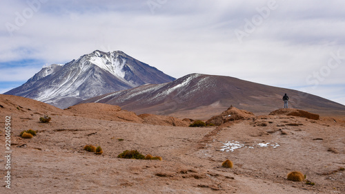 Lava rock formations of the Mirador Volcan Ollague  in the Nor Lipez Province  Uyuni  Bolivia