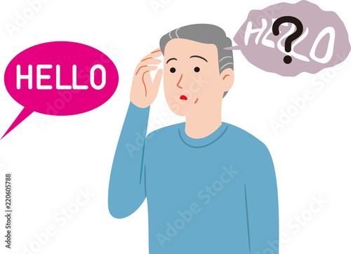 会話ができないシニア