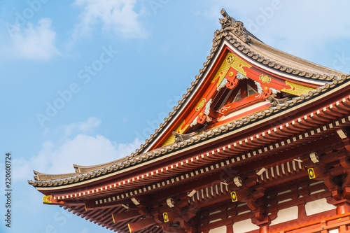 Beautiful architecture building sensoji temple is the famous place for visit in asakusa area