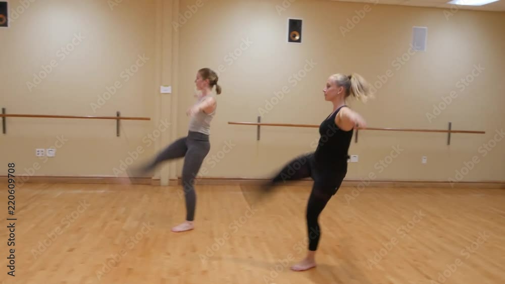 Young Women Dance Rehearsal- Kicks Across the Floor