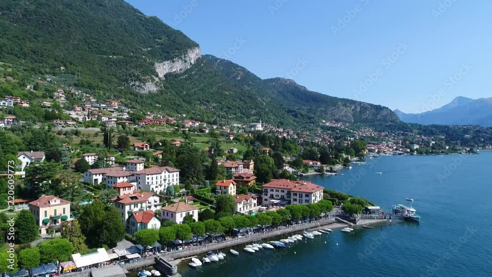 Village of Lenno, Tremezzina. Lake of Como, panoramic view. Village of Lenno, Tremezzina. Lake of Como, panoramic view.