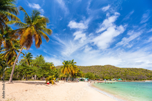 Idyllic beach at Caribbean