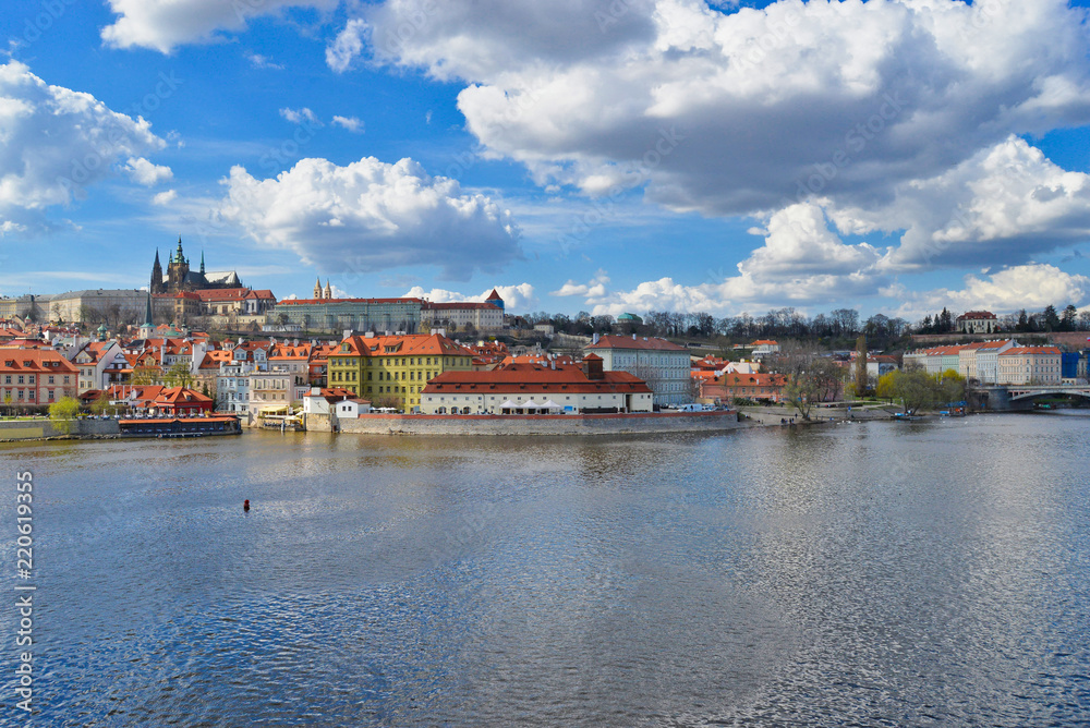 View from Charles Bridge in Prague.