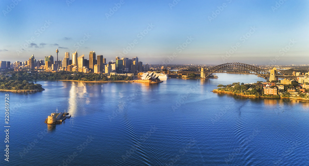 Fototapeta premium D Sy Cremorne Fort 2 CBD wide