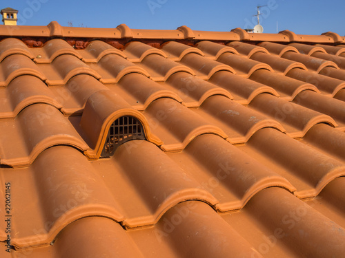 Ventilation mouth, with protection grid, with brick cover