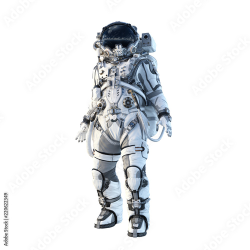 Fotografia, Obraz Astronaut on white. Mixed media