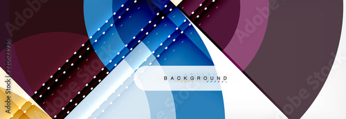 Vector circular abstract background