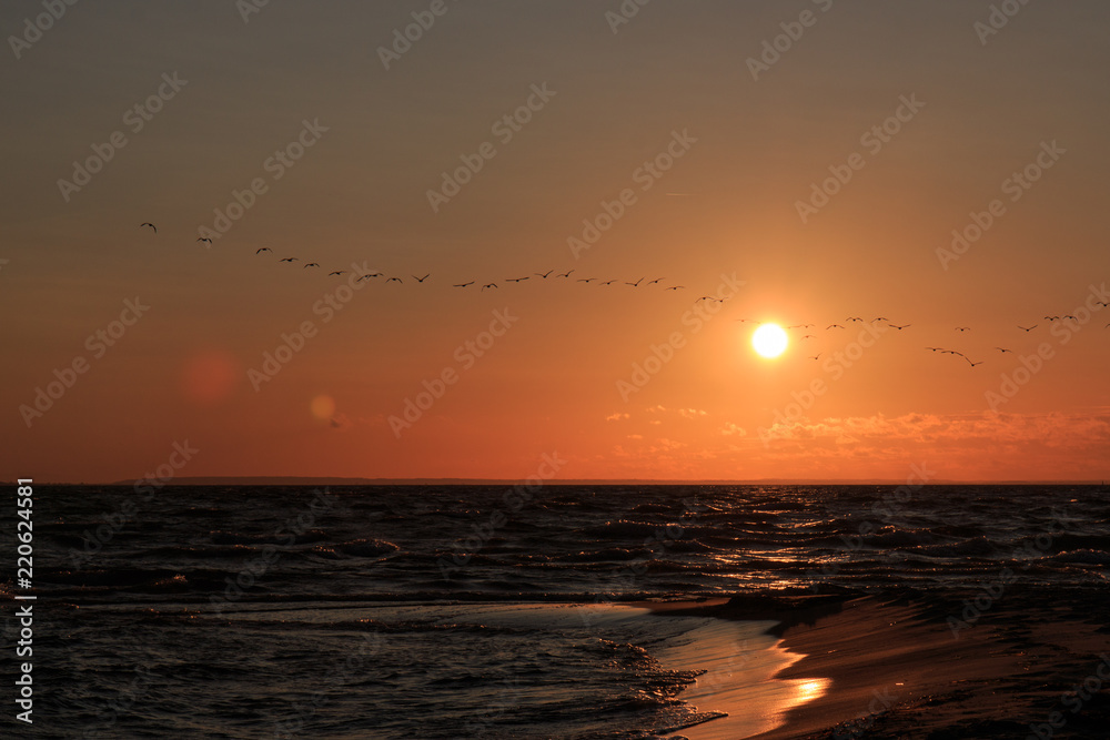 Sunset on Baltic Sea