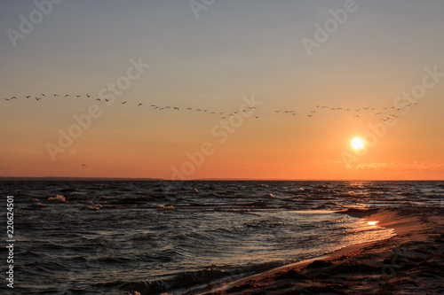 Sunset on Baltic Sea