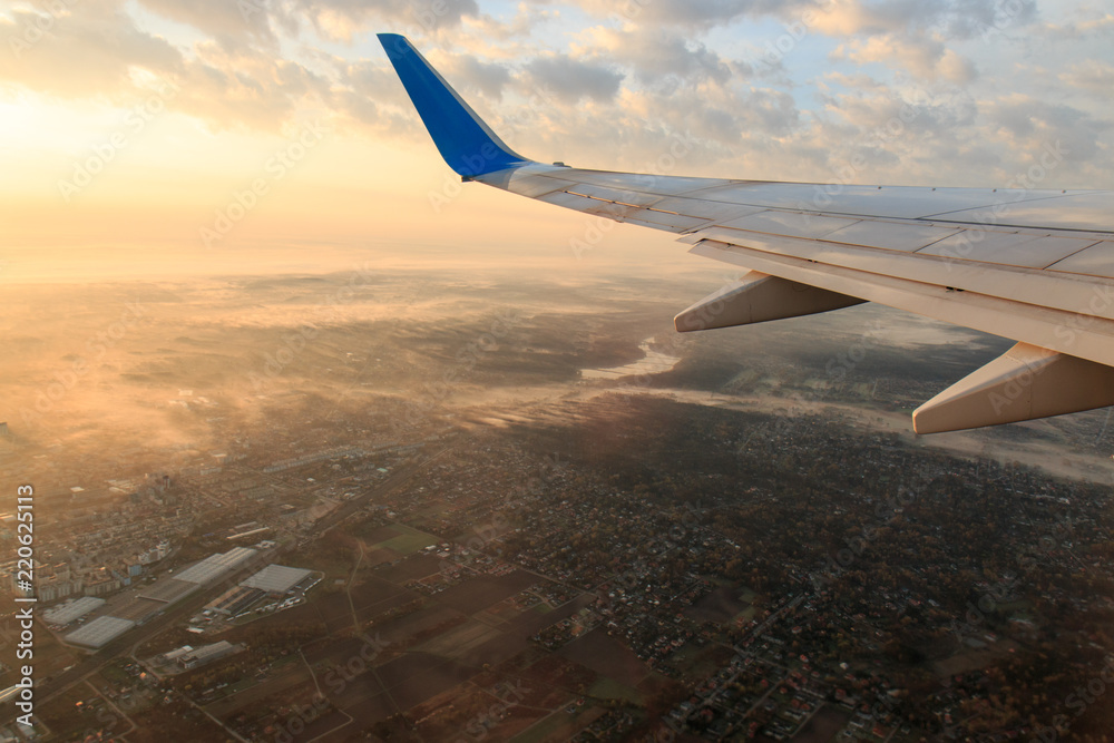 Obraz premium From the window of the plane