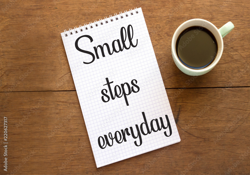 Small steps everyday on notebook