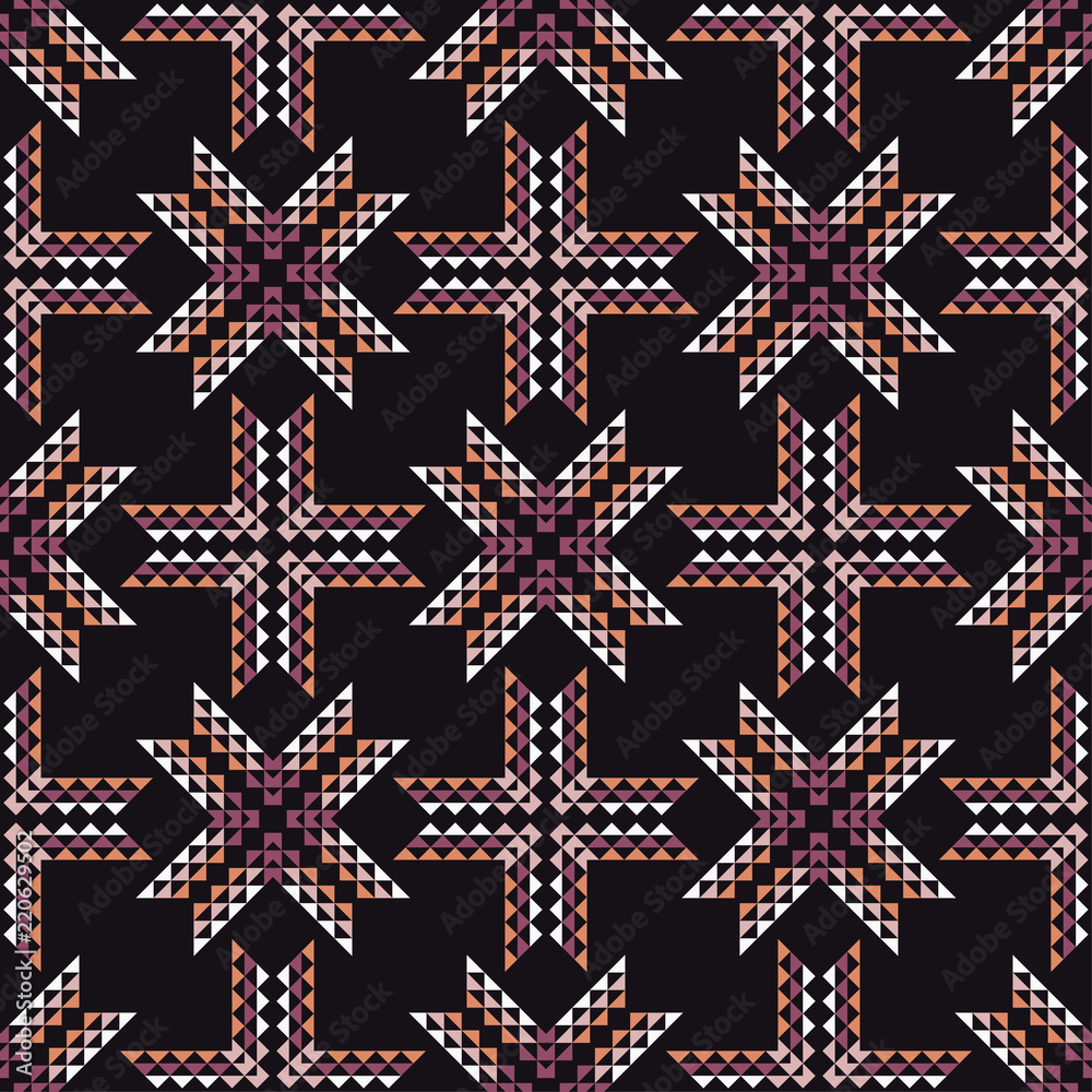 Ethnic boho seamless pattern. Traditional ornament. Geometric background. Tribal pattern. Folk motif. Textile rapport. Ethnic boho seamless pattern. Traditional ornament. Geometric background. Tribal pattern. Folk motif. Textile rapport.