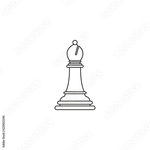 Bishop of chess icon the toy success © ashatan_natasha