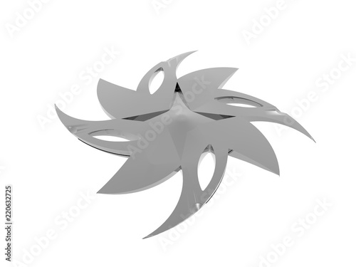 Metallische Shuriken Waffe