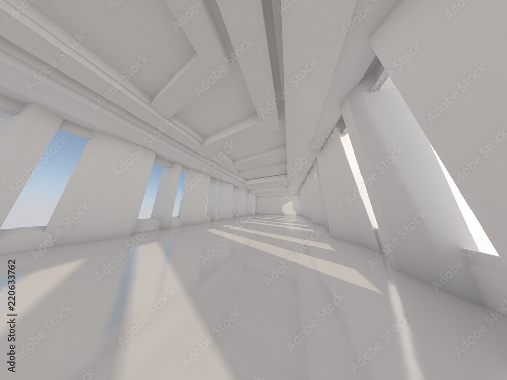 Abstract modern architecture background. 3D rendering Abstract modern architecture background. 3D rendering