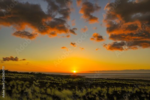  Island of Hawaii Beautiful sunset