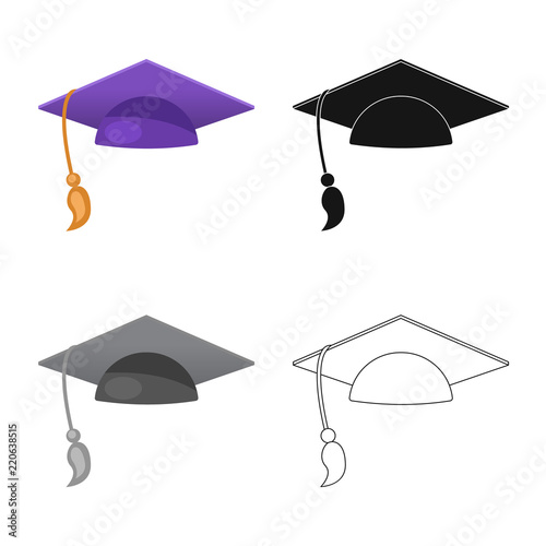 Isolated object of education and learning logo. Set of education and school stock symbol for web.