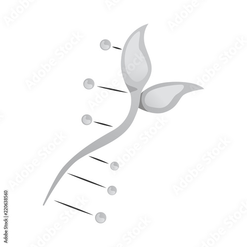 Isolated object of genetic and plant logo. Collection of genetic and biotechnology vector icon for stock.