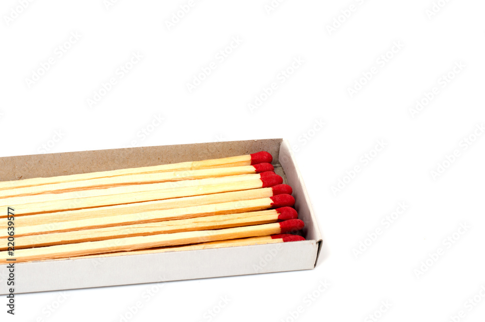 red matches isolated on white background. red matches isolated on white background.
