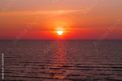 Beautiful sunset at Pantai Tuson, Miri, Sarawak