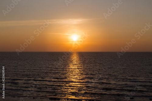 Beautiful sunset at Pantai Tuson, Miri, Sarawak