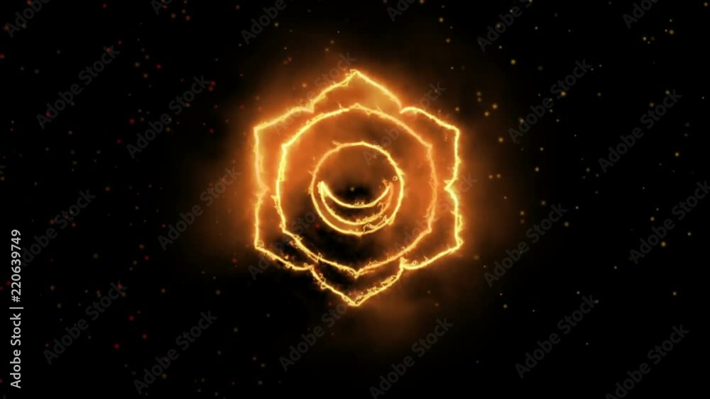 Color yoga chakra symbol, great for design, sacral chakra