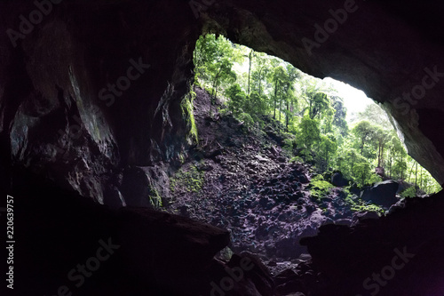 Chamber and entrance of Deer Cave, Mulu National Park, Sarawak