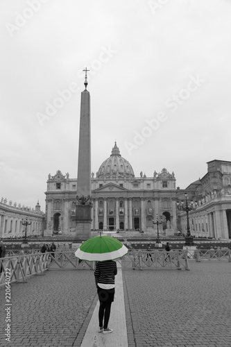 Lone Umbrella St. Peter's Basilica