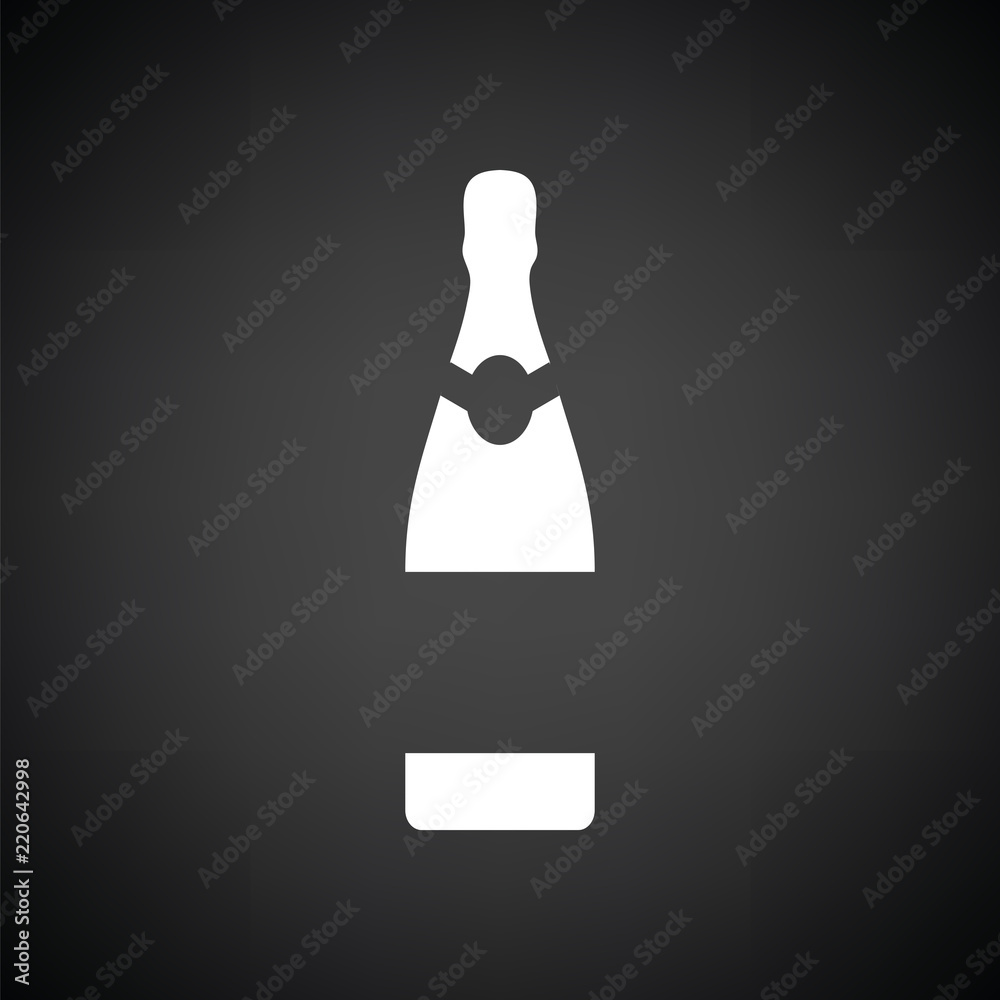 Party champagne and glass icon Party champagne and glass icon