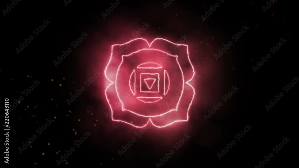 Color yoga chakra symbol, great for design, root chakra