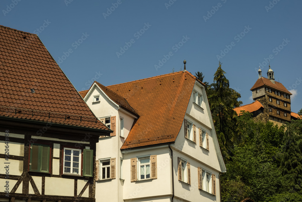 An old house on a hill in Esslingen
