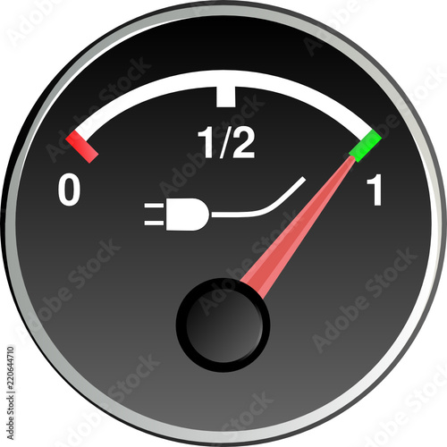 Tankanzeige – Elektroauto
