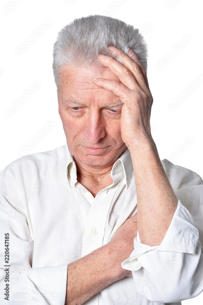 sad senior man in casual clothing posing sad senior man in casual clothing posing