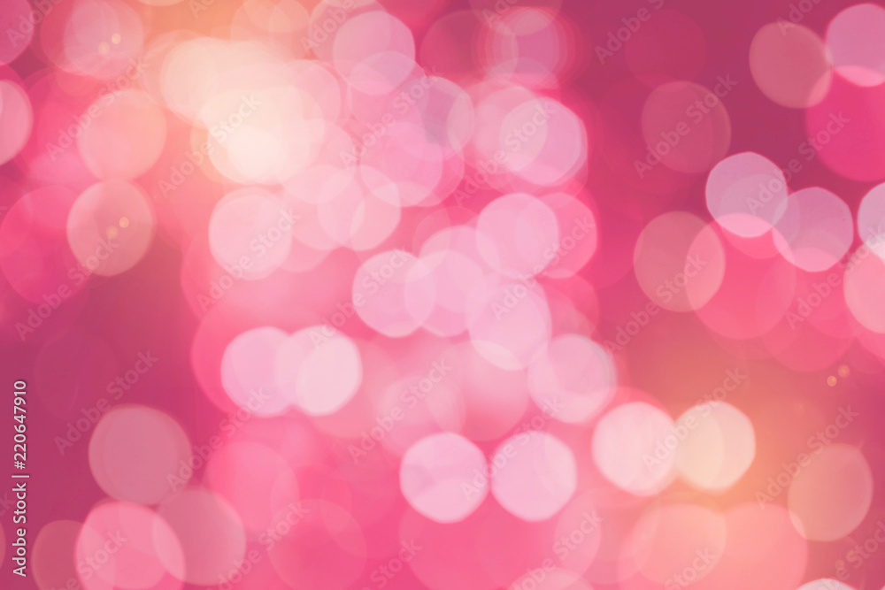 Pink color lights,bokeh for blur background.