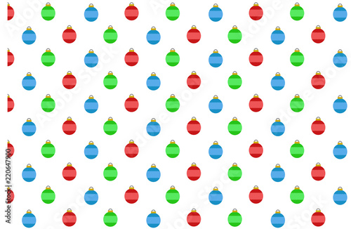 Bolas de navidad de color rojo azul y verde.