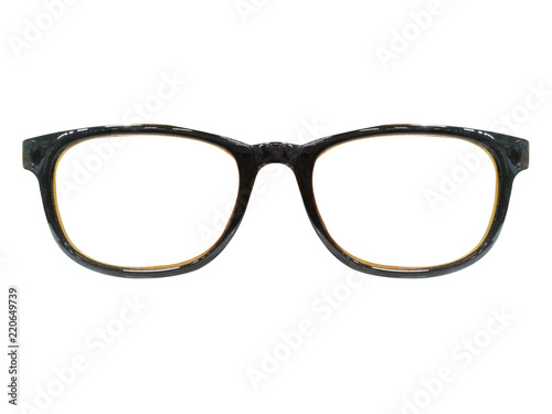 glasses on white background. Fashion Black. black sunglasses. Spectacles. photo