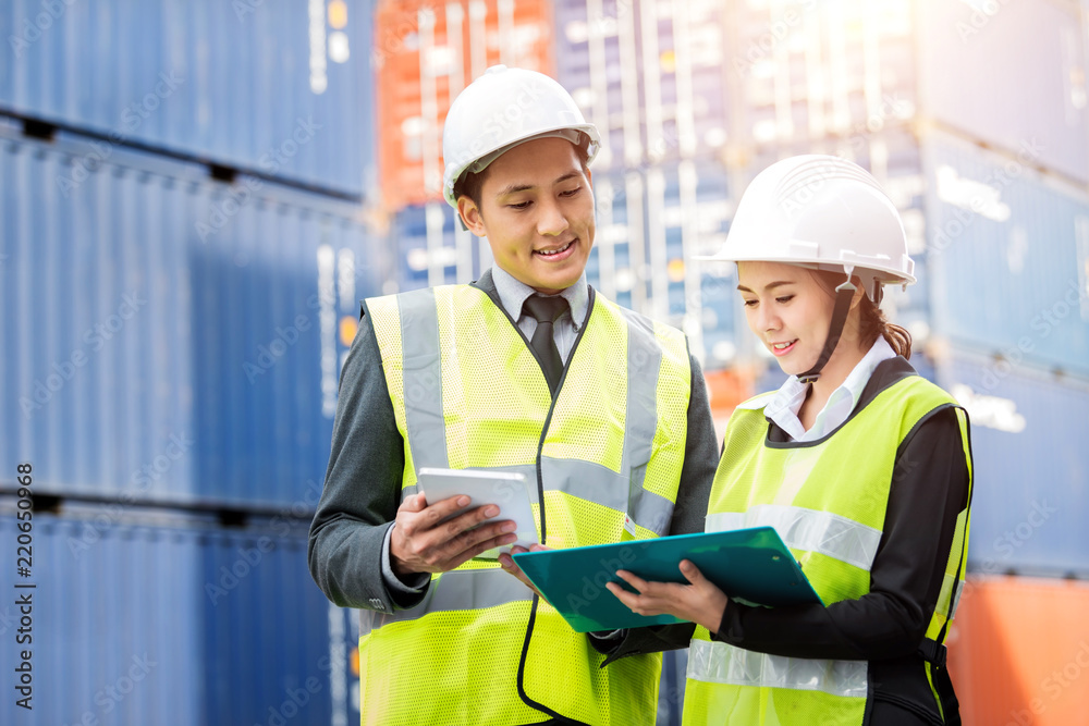 Portrait of smiling male manager in the Warehouse shipping transportation concept. Portrait of smiling male manager in the Warehouse shipping transportation concept.