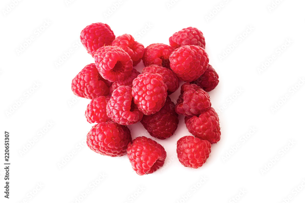 berries raspberries on a white background. berries raspberries on a white background.