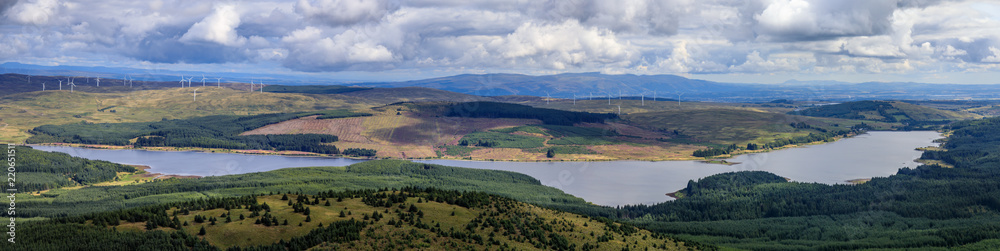 Carron Valley Reservoir panorama