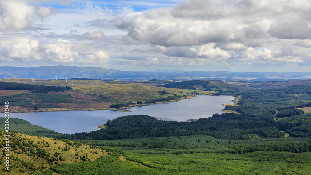 Carron Valley reservoir from Meikle Bin