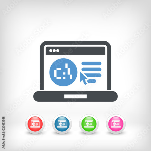 Software language webpage icon