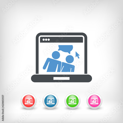 Web chat icon