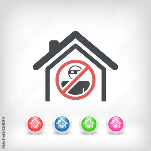 House protection concept icon