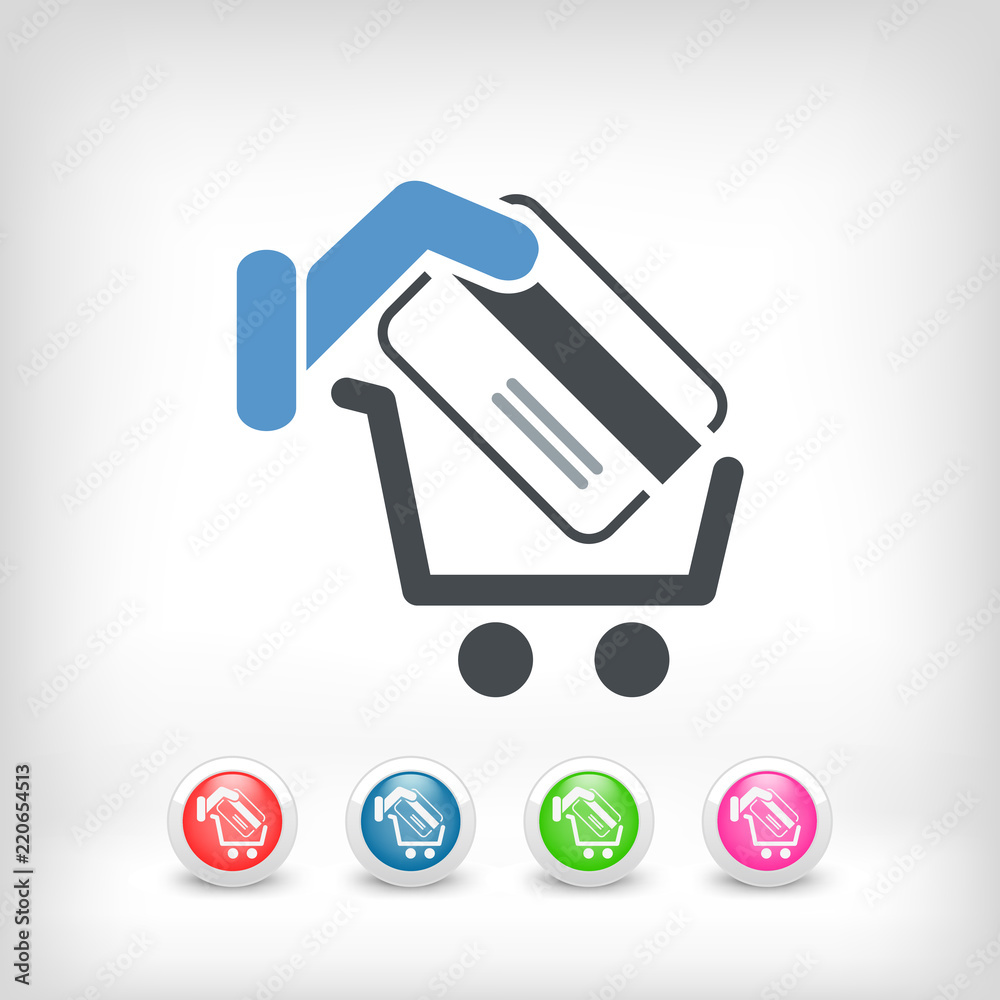 Shopping cart icon Shopping cart icon